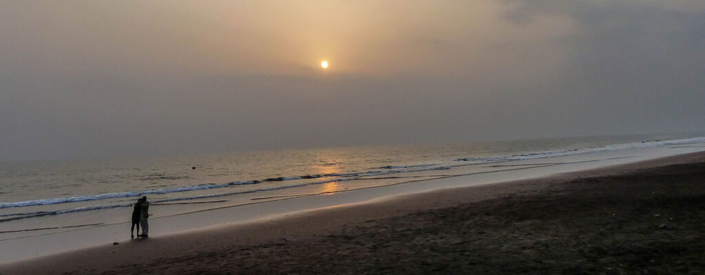 plage de Kribi et hôtel en bord de mer 