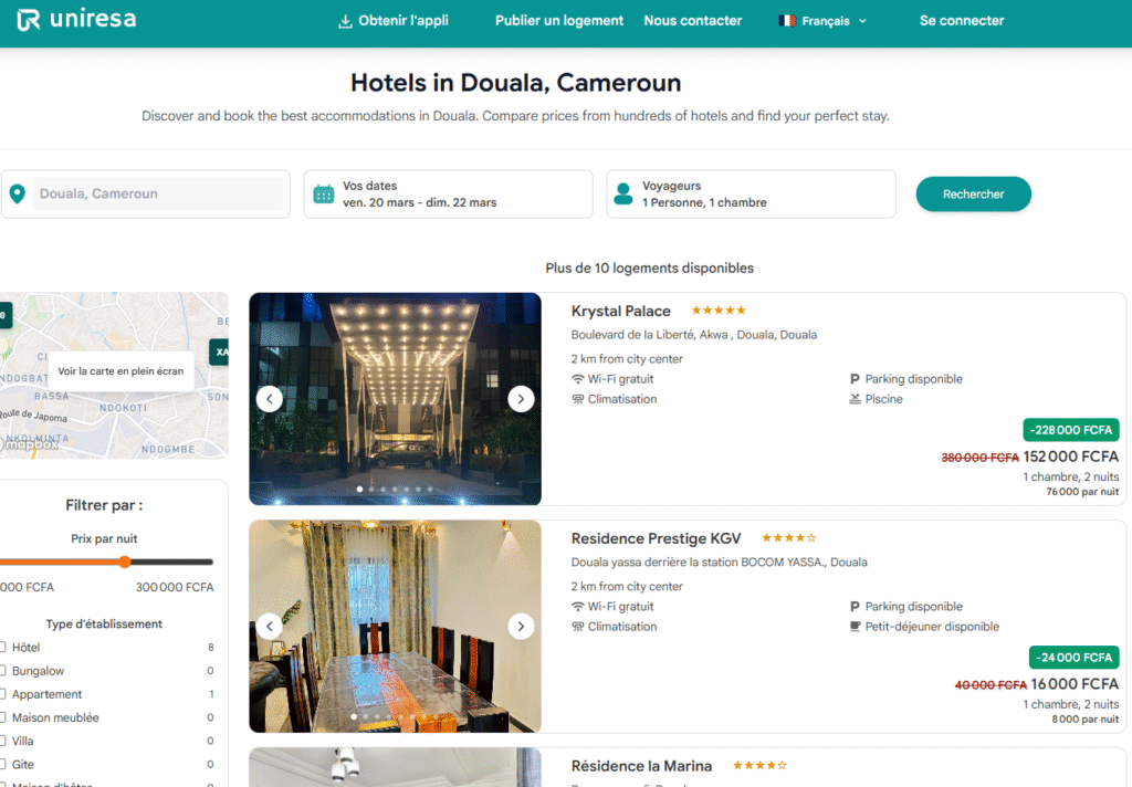 Réservation simplifié avec UNIRESA