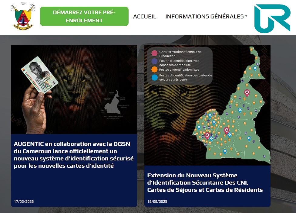 Pre-enrolement cni cameroun en ligne gratuit